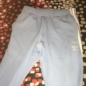 Blue adidas joggers